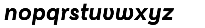 Kentledge Heavy Italic Font LOWERCASE