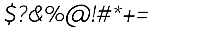 Kentledge Light Italic Font OTHER CHARS