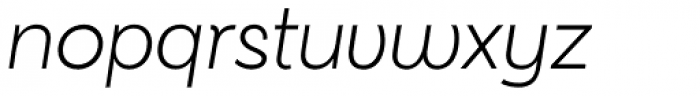 Kentledge Thin Italic Font LOWERCASE