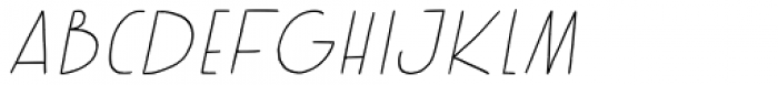 Kenzira Oblique Font LOWERCASE