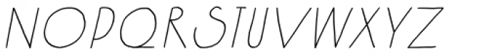 Kenzira Oblique Font LOWERCASE