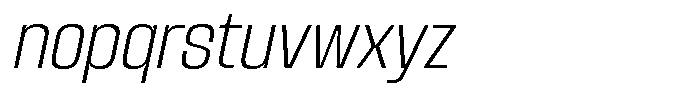 Kepater Extra Light Italic Font LOWERCASE