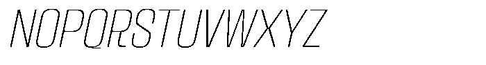 Kepater Thin Italic Font UPPERCASE