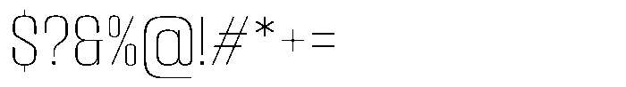 Kepater Thin Font OTHER CHARS
