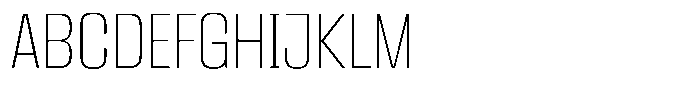 Kepater Thin Font UPPERCASE