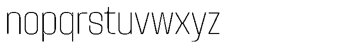 Kepater Thin Font LOWERCASE
