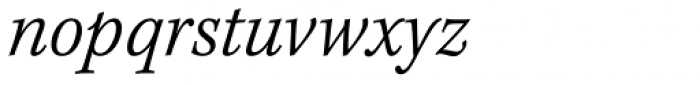 Kepler Std Caption SemiCond Light Italic Font LOWERCASE