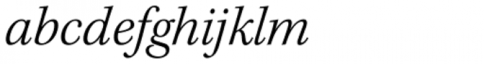 Kepler Std Light Italic Font LOWERCASE