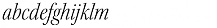 Kepler Std SubHead Cond Light Italic Font LOWERCASE