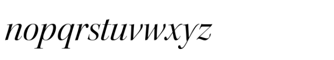 Kepler Variable Extra Condensed Italic Font LOWERCASE