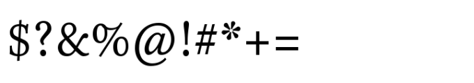 Kepler Variable Regular Font OTHER CHARS