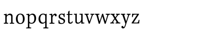 Kepler Variable Regular Font LOWERCASE