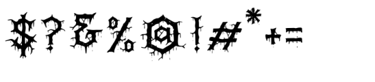Kerak Neraka Regular Font OTHER CHARS