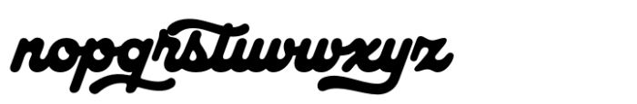 Keramique Script Swash Regular Font LOWERCASE