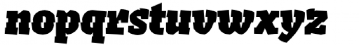 Keratine Heavy Italic Font LOWERCASE