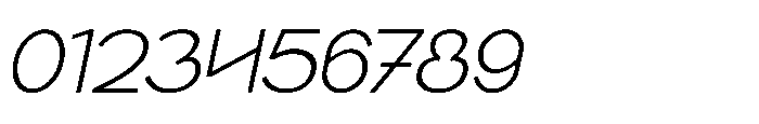 Keratus Thin Italic Font OTHER CHARS