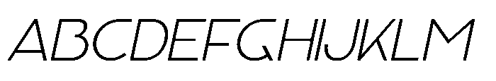 Keratus Thin Italic Font UPPERCASE