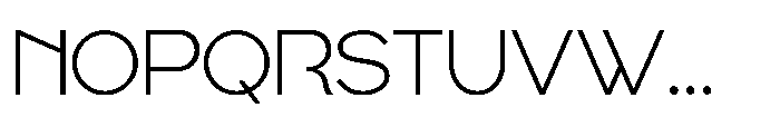 Keratus Thin Font UPPERCASE