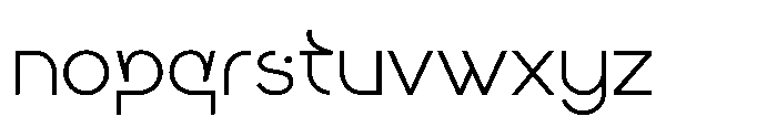 Keratus Thin Font LOWERCASE