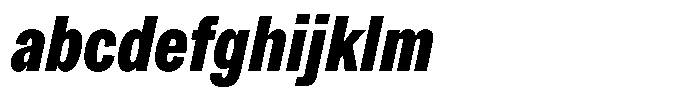 Kern Compressed Black Italic FONT