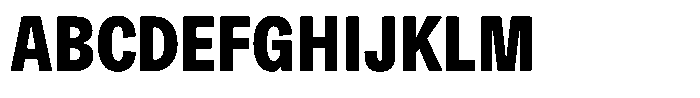 Kern Compressed Black Font UPPERCASE