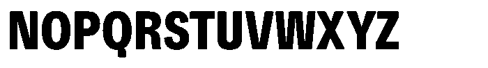 Kern Compressed Black Font UPPERCASE