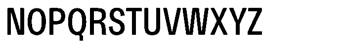 Kern Compressed Medium Font UPPERCASE