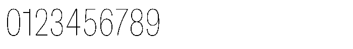 Kern Compressed Thin Font OTHER CHARS