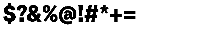 Kern Condensed Black Font OTHER CHARS