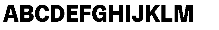 Kern Condensed Black Font UPPERCASE