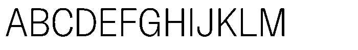 Kern Condensed Light Font UPPERCASE