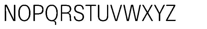 Kern Condensed Light Font UPPERCASE