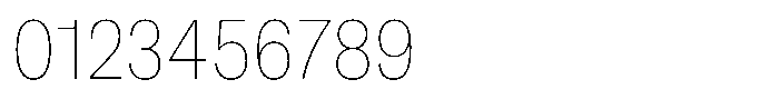 Kern Condensed Thin Font OTHER CHARS