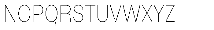 Kern Condensed Thin Font UPPERCASE
