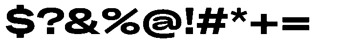 Kern Expanded Black Font OTHER CHARS