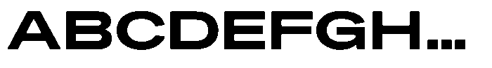 Kern Expanded Black Font UPPERCASE