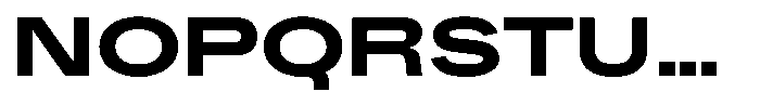 Kern Expanded Black Font UPPERCASE