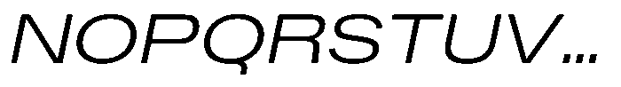 Kern Expanded Italic Font UPPERCASE