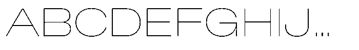 Kern Expanded Thin Font