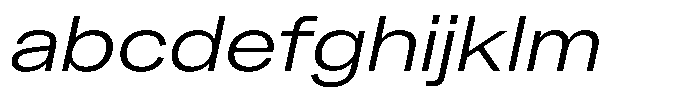 Kern Extended Italic FONT