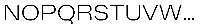 Kern Extended Light Font UPPERCASE