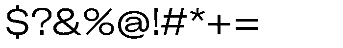 Kern Extended Regular Font OTHER CHARS