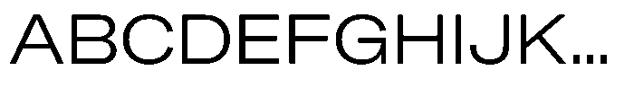 Kern Extended Regular Font UPPERCASE