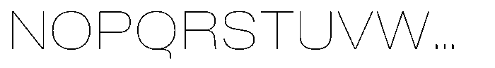 Kern Extended Thin Font UPPERCASE