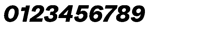 Kern Standard Black Italic Font OTHER CHARS