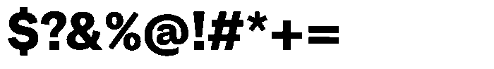 Kern Standard Black Font OTHER CHARS