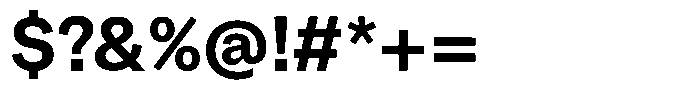 Kern Standard Bold Font OTHER CHARS