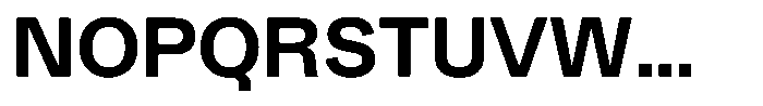 Kern Standard Bold Font UPPERCASE