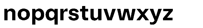 Kern Standard Bold Font LOWERCASE