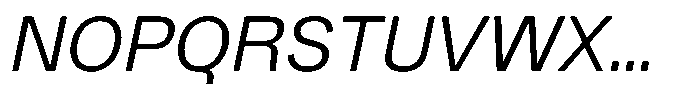 Kern Standard Italic Font UPPERCASE